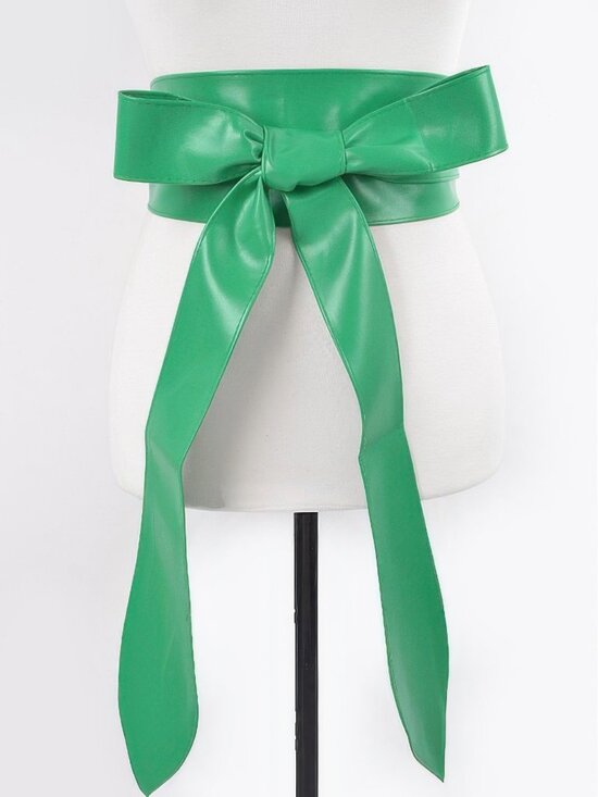 Faux Leather Kimono Belt main image 9